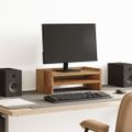 vidaXL Stojan na monitor staré drevo 42x24x16 cm kompozitné drevo