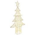 vidaXL Vianočný stromček 240 LED Teplá biela 181 cm PET