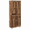 vidaXL Highboard Staré drevo 69,5 x 34 x 90 cm Kompozitné drevo