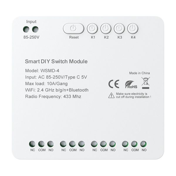 Modul inteligentného spínača Avatto WSMD-4 250V