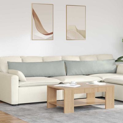vidaXL Vankúše na pohovku 2 pcs Svetlosivá 145 x 40 cm