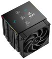 DEEPCOOL chladič AK620 Digital Pro / 2x120mm fan / 6x heatpipes / pro Intel i AMD/ černý / digitální display více hodno Chladic, pro CPU, pro Intel i AMD, socket 1700, 1200, 115x, 2011(-3), 2066, AM5, AM4, 260W TDP, 2× 120mm ventilátor, 6 heatpipe,