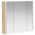 vidaXL Kúpeľňová zrkadlová skrinka Sonoma dub 63,5 x 15,5 x 60,5 cm