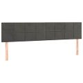 vidaXL Posteľný rám boxspring s matracom tmavosivý 180x200 cm zamat