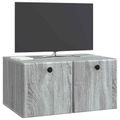 vidaXL Nástenná TV skrinka 59,5 x 41 x 30 cm Sivý Sonoma