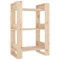 vidaXL Knižnica/deliaca stena 60x35x91 cm masívna borovica