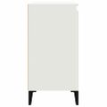 vidaXL Nočný stolík biely 40x35x70 cm spracované drevo