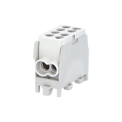 Svorkovnica rozbočovacia HLAK 25 1/2 M2, 100A, 1pól., AL/CU, IP20, šedá, na DIN /2080136