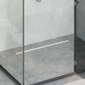 vidaXL 360° sprchový odtok so štíhlym modelom Strieborná 80 cm