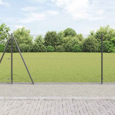 vidaXL Hexagonálne oplotenie s betónovým podstavcom 100 x 1,2 m Sivá
