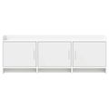 vidaXL TV skrinka 130 x 33 x 47 cm Biela Kompozitné drevo