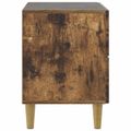 vidaXL Nočný stolík Dymový dub 62 x 34,5 x 48 cm Kompozitné drevo