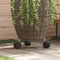 vidaXL Podstavec pod kvetináč na kolieskach 2 ks 25 cm okrúhly sklený