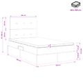 vidaXL Postel s úložným prostorem a matrací Tmavozelená 120 x 190 cm