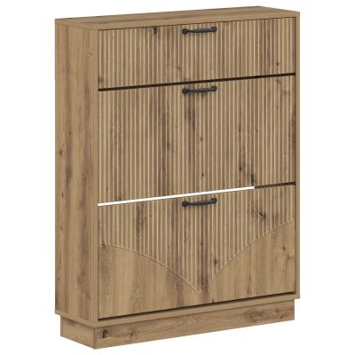 vidaXL Skriňa na topánky HOORN 78 x 24 x 100 cm Kompozitné drevo