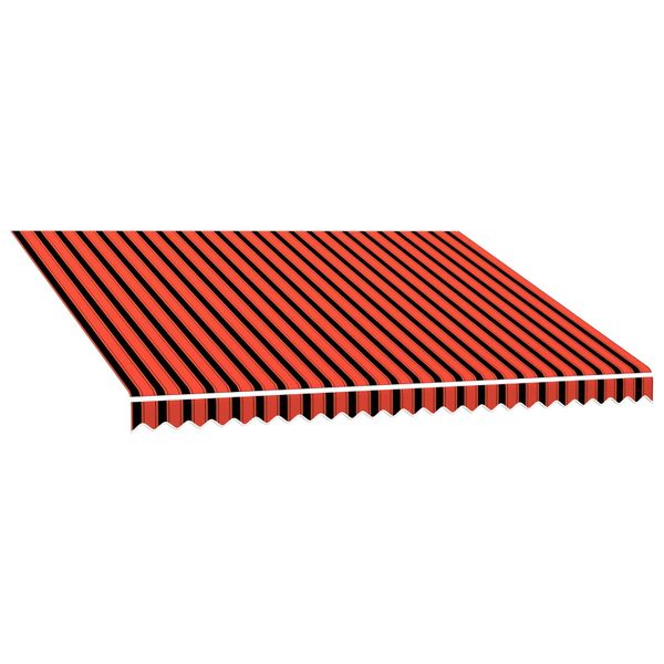 vidaXL Náhradná látka na markízu Oranžová a hnedá 350 x 250 cm
