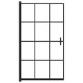 vidaXL Sprchový kút ESG 80x140 cm čierny