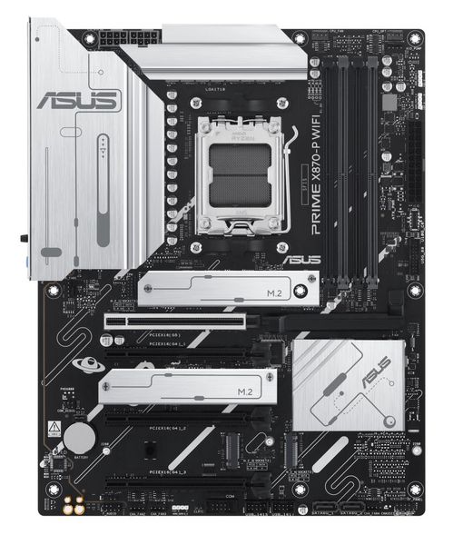 ASUS PRIME X870-P WIFI/AM5/ATX Základní deska, AMD X870, AM5, 4× DDR5 DIMM (max. 192GB), Wi-Fi, 4× M.2, HDMI, 2× USB4, ATX