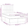 vidaXL Boxspring posteľ s matracom sivohnedý 120x200 cm látka