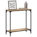 vidaXL Konzolový stôl dub artisan 75 x 30.5 x 75 cm Kompozitné drevo
