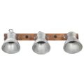 vidaXL Industriálna nástenná lampa strieborná 65x25 cm E27