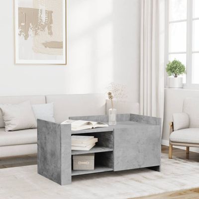 vidaXL Konferenčný stolík betónovosivý 100x50x50 cm kompozitné drevo