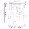 vidaXL Stolička Prírodný bambus 30 x 30 x 36 cm Bambus
