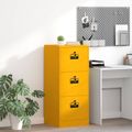 vidaXL Skriňa na dokumenty Horčicová žltá 45,5 x 42 x 106,5 cm