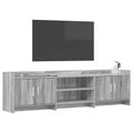 vidaXL TV skrinka 168 x 33 x 47 cm Sivý Sonoma Kompozitné drevo