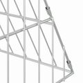 vidaXL Klietka pre králiky Strieborná 215 x 100 x 85 cm