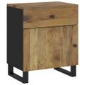 vidaXL Nočná skrinka 50x33x60 cm masívny mangovník a spracované drevo