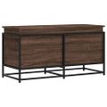 vidaXL Úložný box s vekom hnedý dub 100x40x51,5 cm kompozitné drevo