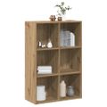 vidaXL skrinka na knihy/príborník Artisan Dub 66x30x98 cm