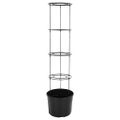 vidaXL Kvetináč na paradajky antracitový Ø39x150 cm polypropylén