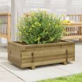 vidaXL Záhradný kvetináč 70x40x26,5 cm impregnovaná borovica