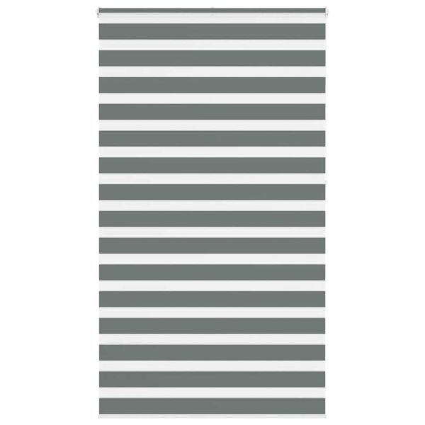 vidaXL Zebra roleta tmavošedá 120x230 cm šírka látky 115,9cm polyester