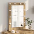 vidaXL Toaletné zrkadlo Remeselný dub 70 x 50 x 18 cm Obdĺžnikový