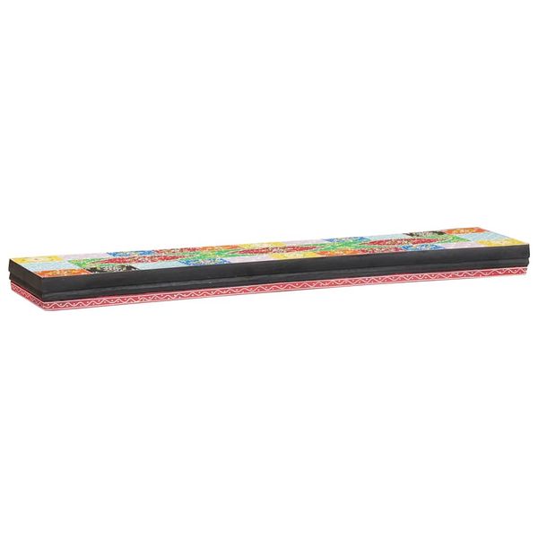 vidaXL Stenné police Viacfarebný 100 x 20 x 6 cm Masívne mango drevo