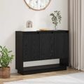 vidaXL Servírovacia skriňa Čierny dub 97 x 29 x 75 cm Kompozitné drevo