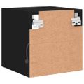 vidaXL TV nástenné skrinky s LED svetlami 2 ks čierne 30x28,5x30 cm