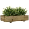 vidaXL Záhradný kvetináč 110x60x26,5 cm impregnovaná borovica