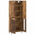 vidaXL Highboard 2 ks Staré drevo 69,5 x 34 x 180 cm Kompozitné drevo