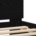 vidaXL Rám postele Čierny dub 100 x 200 cm Kompozitné drevo