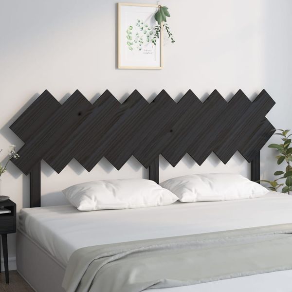 vidaXL Čelo postele čierne 178x3x80,5 cm masívna borovica