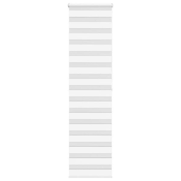 vidaXL Zebra roleta biela 60x200 cm šírka látky 55,9 cm polyester