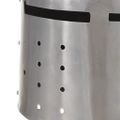 vidaXL Stredoveká rytierska starožitná replika prilby pre LARP strieborná oceľová