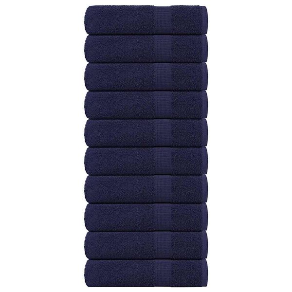 vidaXL Sprchové osušky FROGN 10 ks námornícka modrá 70x140 cm 360 g/m²