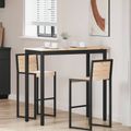 vidaXL Barový stôl 110 x 55 x 105 cm Masívne borovicové drevo Prírodná
