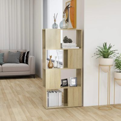 vidaXL Knižnica/deliaca stena dub sonoma 60x24x124,5 cm