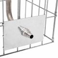vidaXL Gabiónový faucet 4 ks Strieborná 25 x 25 x 50 cm